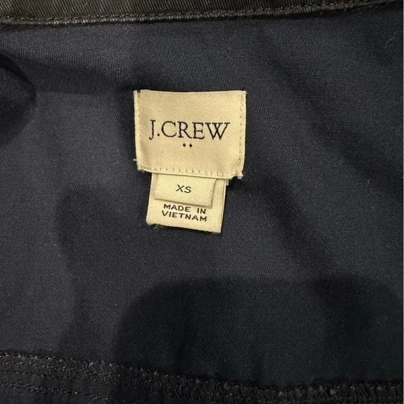J Crew Factory Women’s Navy Blue Resin Coated Twill Field Jacket XS - Picture 7 of 9